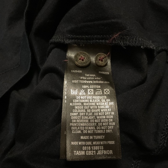 Ted Baker London Men’s Polo Shirt Navy Blue Short Sleeve - Picture 8 of 8